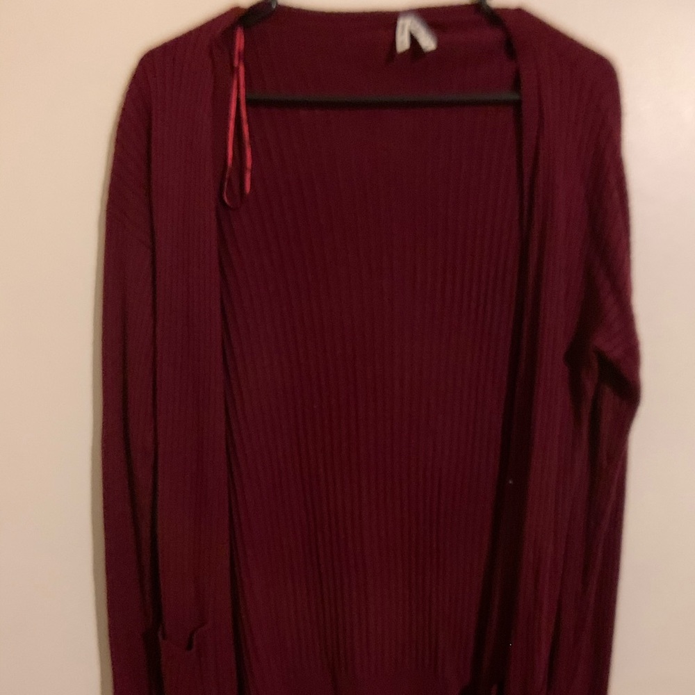Maroon Cardigan